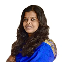 A watercolour portrait of Anitha