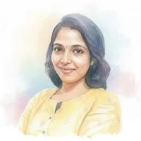 A watercolour portrait of Kiranya
