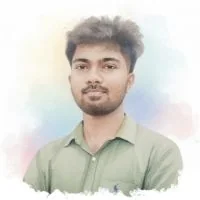 A watercolour portrait of Madhan Kumar