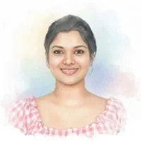 A watercolour portrait of Preshi Jerard