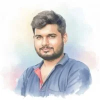 A watercolour portrait of Shanmuganathan