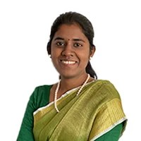 A watercolour portrait of Sindhuja